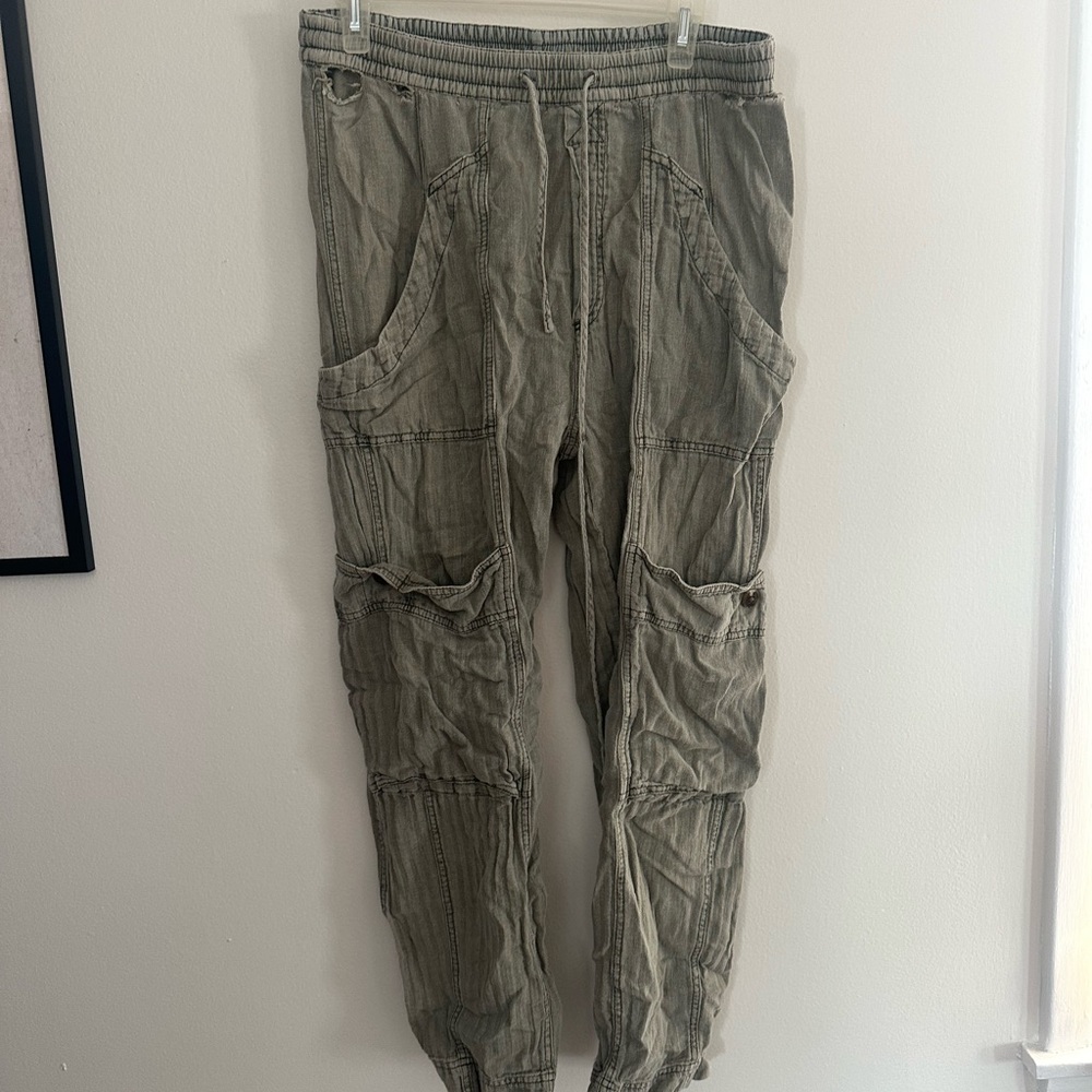 Free People Cargo Pants - Olive